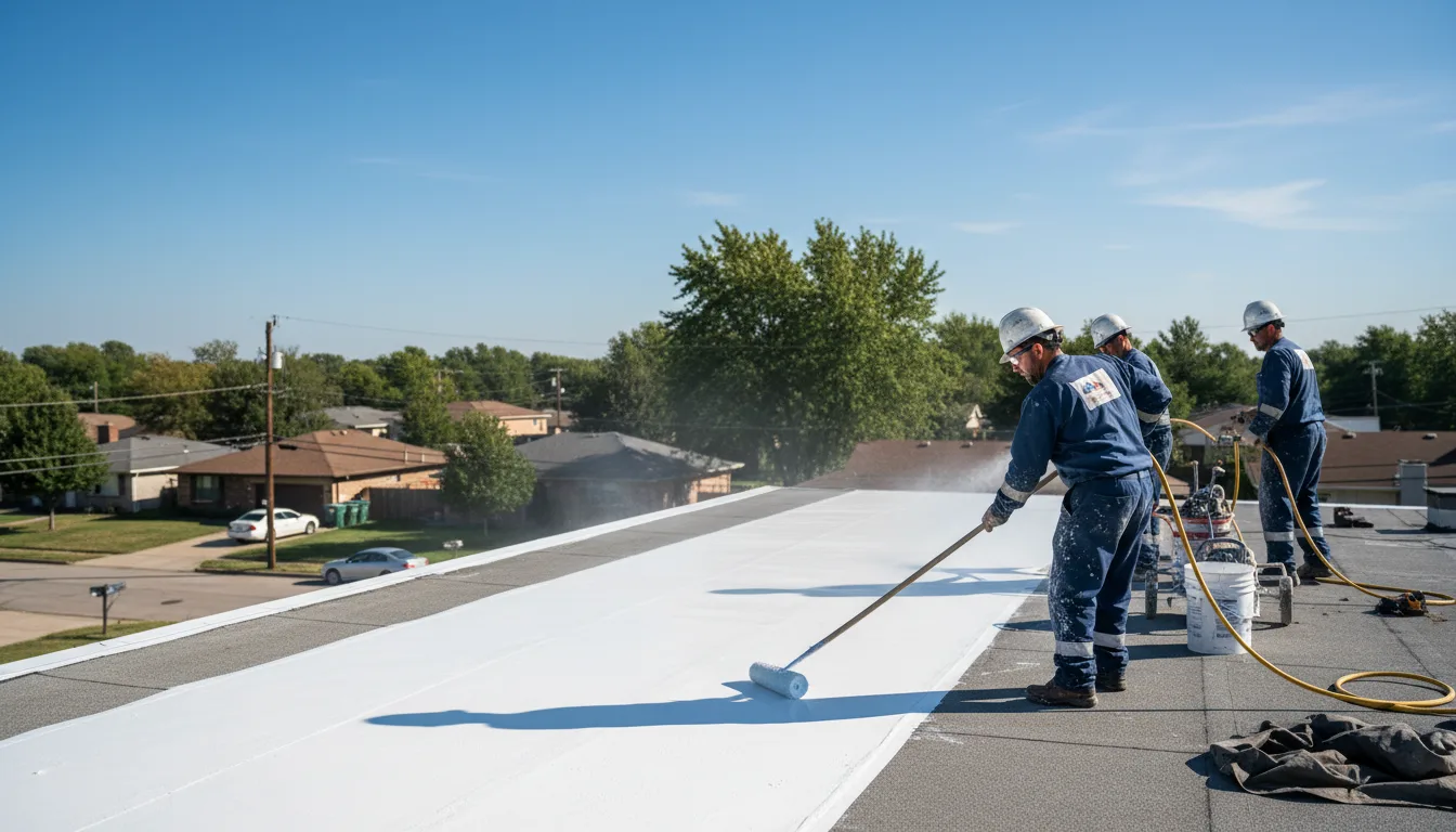 Commercial roof coating in Arcadia, OK near me